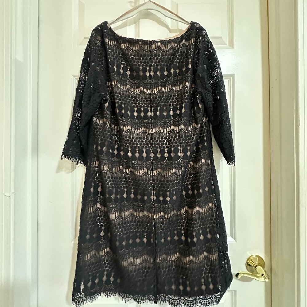Jessica Howard Black Lace Cocktail Dress - Size 16 - NWOT - Picture 3 of 14